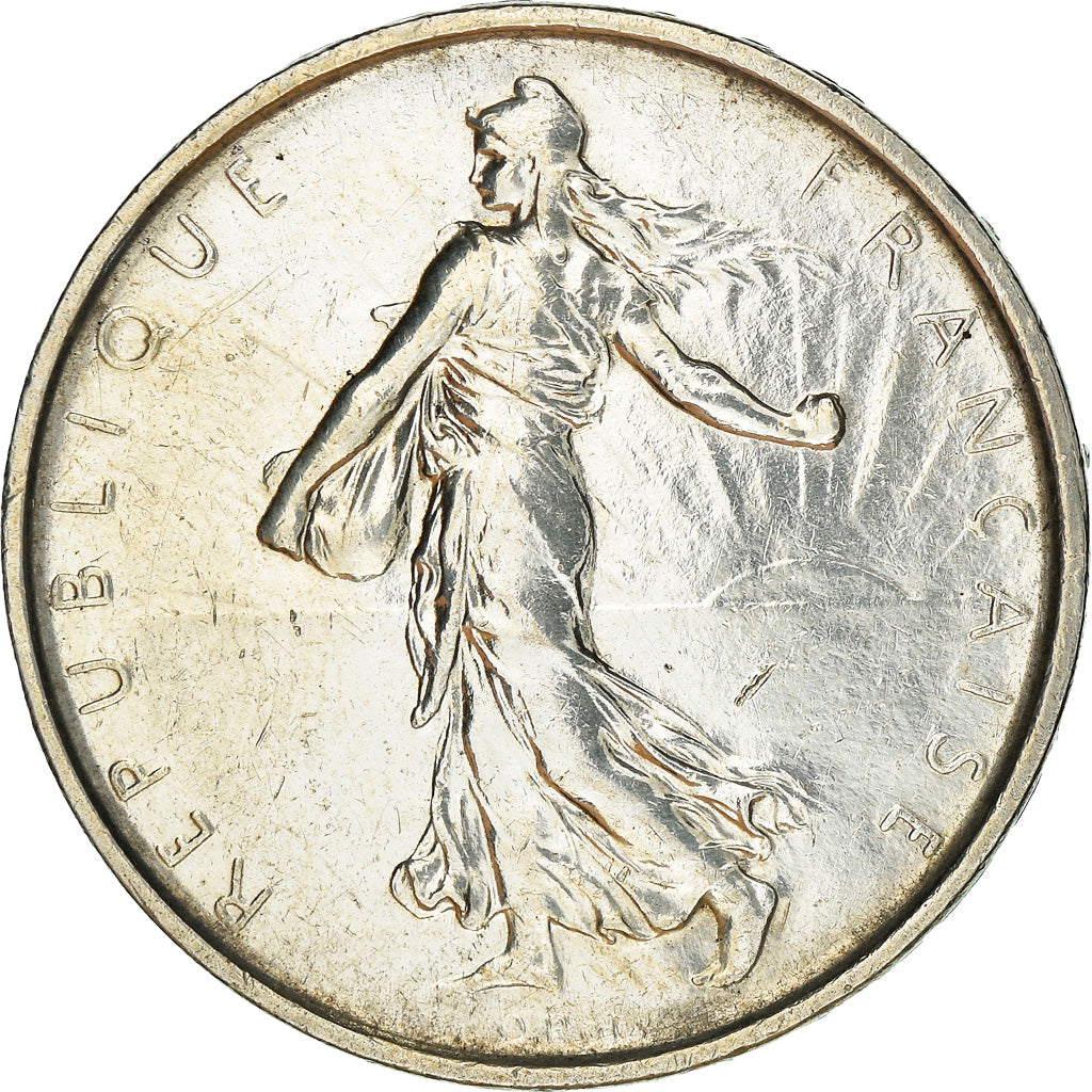Coin, France, Semeuse, 5 Francs, 1967, Paris, AU(55-58), Silver, KM:926