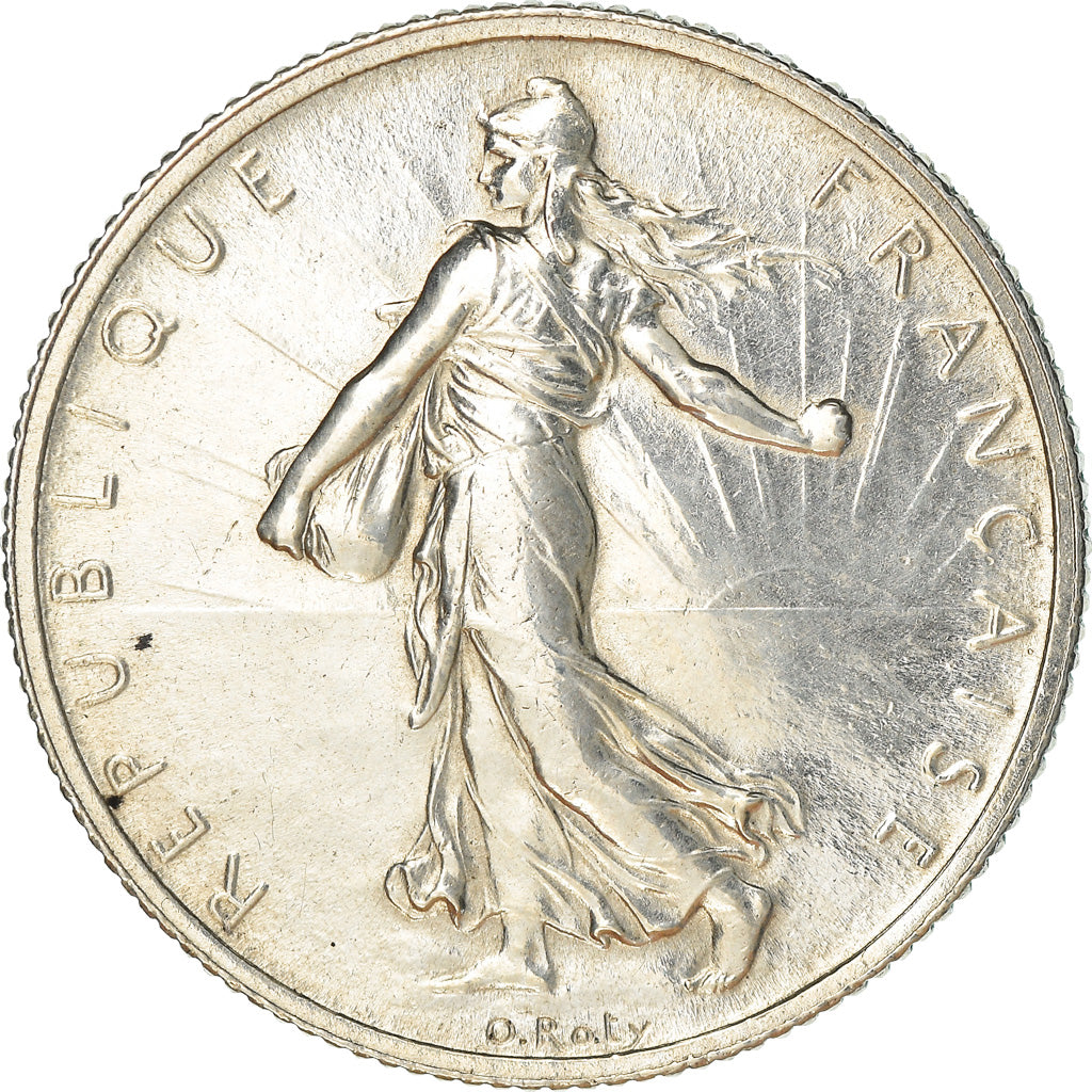 Coin, France, Semeuse, 2 Francs, 1914, Castelsarrasin, EF(40-45), Silver