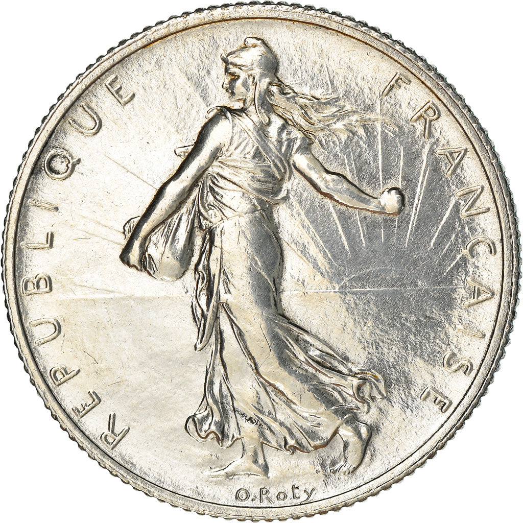Coin, France, Semeuse, 2 Francs, 1919, Paris, AU(50-53), Silver, KM:845.1