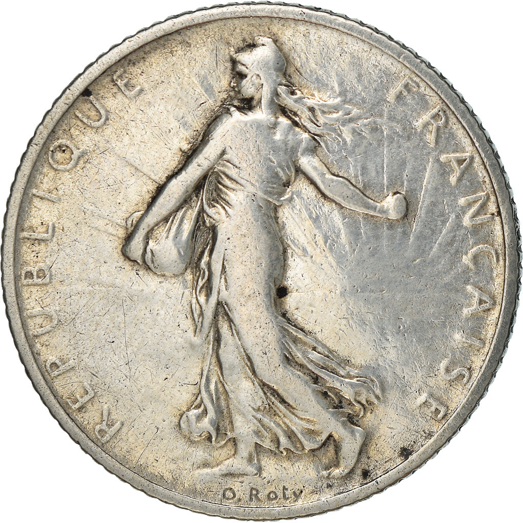 Coin, France, Semeuse, Franc, 1910, Paris, VF(30-35), Silver, KM:844.1