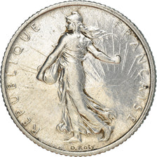 Coin, France, Semeuse, Franc, 1919, Paris, AU(55-58), Silver, KM:844.1