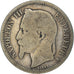 Moneta, Francia, Napoleon III, Napoléon III, Franc, 1867, Bordeaux, B+