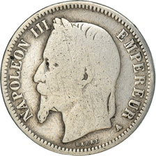 Moneta, Francia, Napoleon III, Napoléon III, Franc, 1868, Paris, MB, Argento