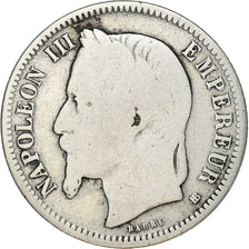 Coin, France, Napoleon III, Napoléon III, Franc, 1870, Strasbourg, F(12-15)