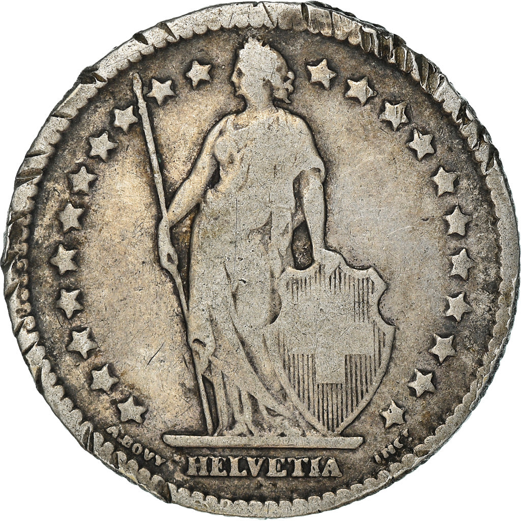 Coin, Switzerland, Franc, 1900, Bern, F(12-15), Silver, KM:24