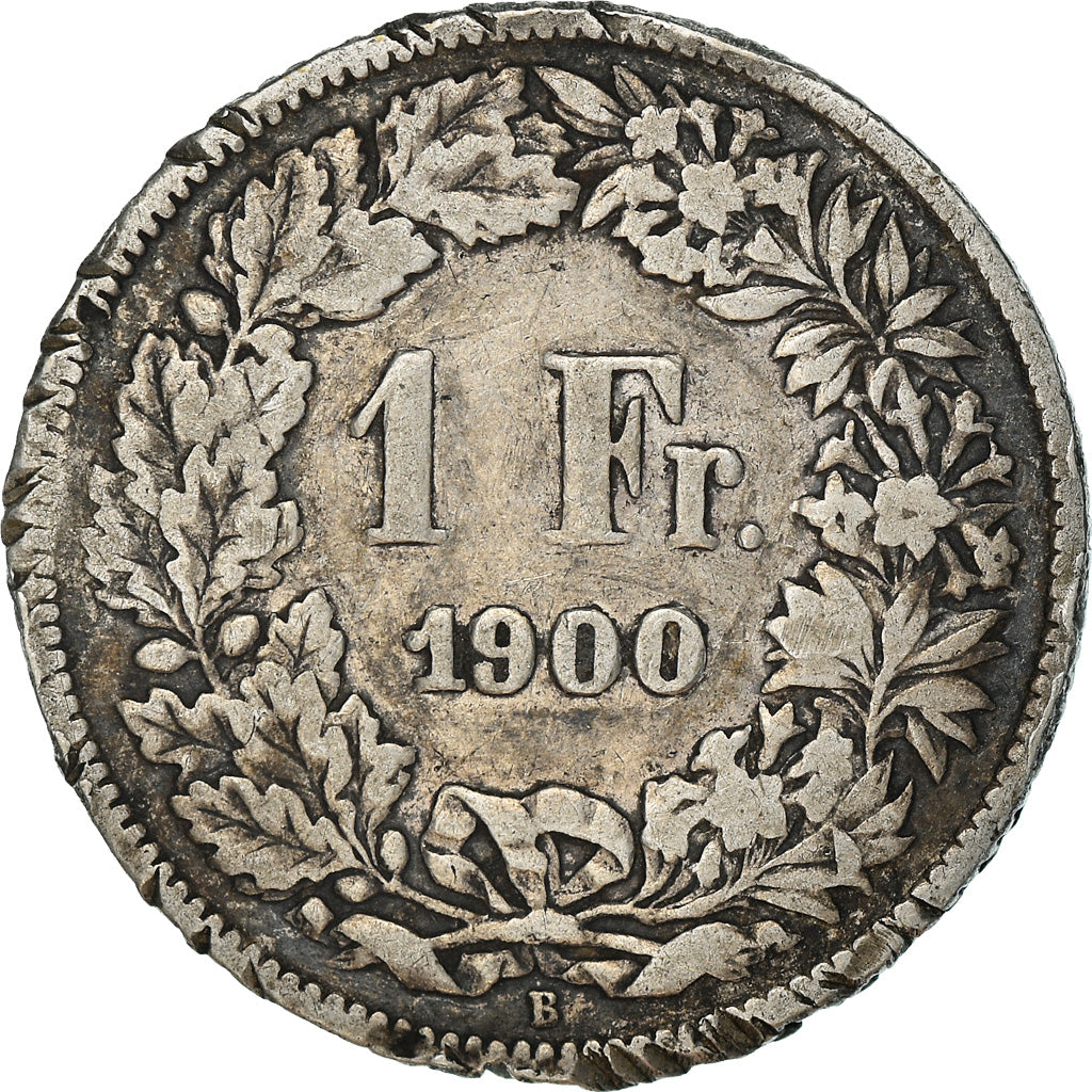 Coin, Switzerland, Franc, 1900, Bern, F(12-15), Silver, KM:24