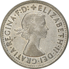 Coin, Australia, Elizabeth II, Shilling, 1957, Melbourne, EF(40-45), Silver