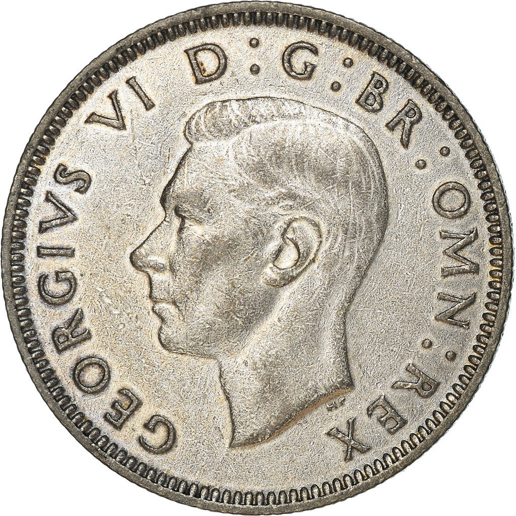 Coin, Great Britain, George VI, Shilling, 1942, AU(50-53), Silver, KM:854