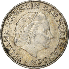Coin, Netherlands, Juliana, Gulden, 1955, VF(30-35), Silver, KM:184