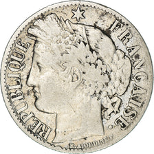 Monnaie, France, Cérès, Franc, 1871, Bordeaux, TB, Argent, Gadoury:465