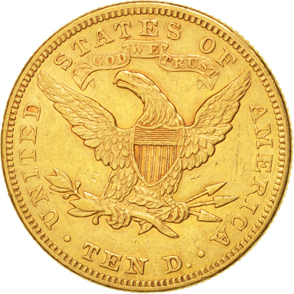 UNITED STATES, Coronet Head, $10, Eagle, 1882, U.S. Mint, KM #102, AU(50-53),...