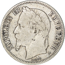 Coin, France, Napoleon III, Napoléon III, Franc, 1866, Paris, VF(20-25)