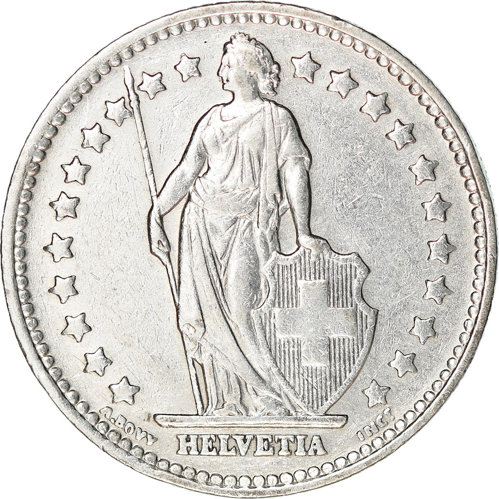 Münze, Schweiz, Franc, 1945, Bern, VZ+, Silber, KM:24