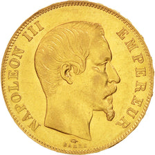Second Empire, 50 Francs or Napoléon III tête nue, 1857 A, Paris, Gadoury 1111