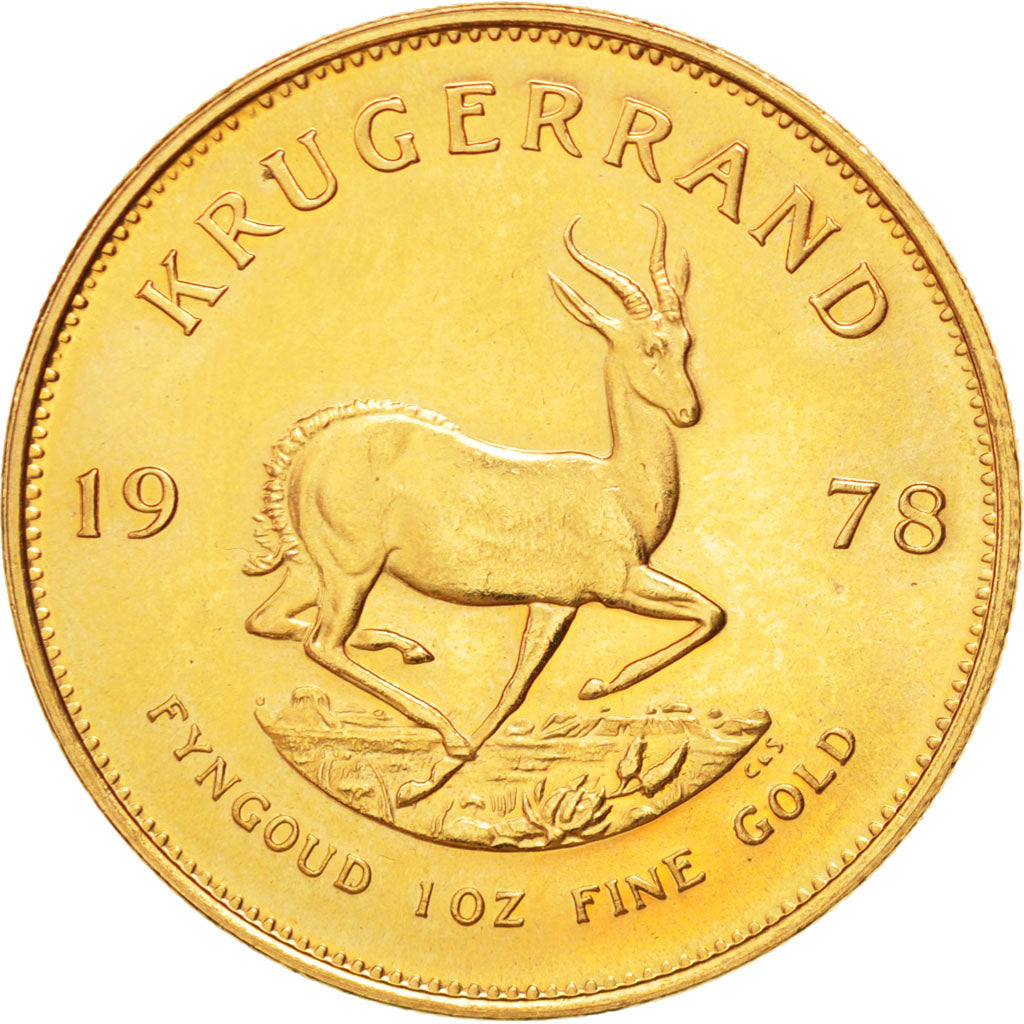 SOUTH AFRICA, Krugerrand, 1978, KM #73, AU(55-58), Gold, 32.7, 33.95