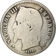 Moneta, Francia, Napoleon III, Napoléon III, 50 Centimes, 1867, Paris, MB