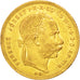 Ungheria, Franz Joseph I, 8 Forint 20 Francs, 1873, Kremnitz, BB+, Oro, KM:455.1