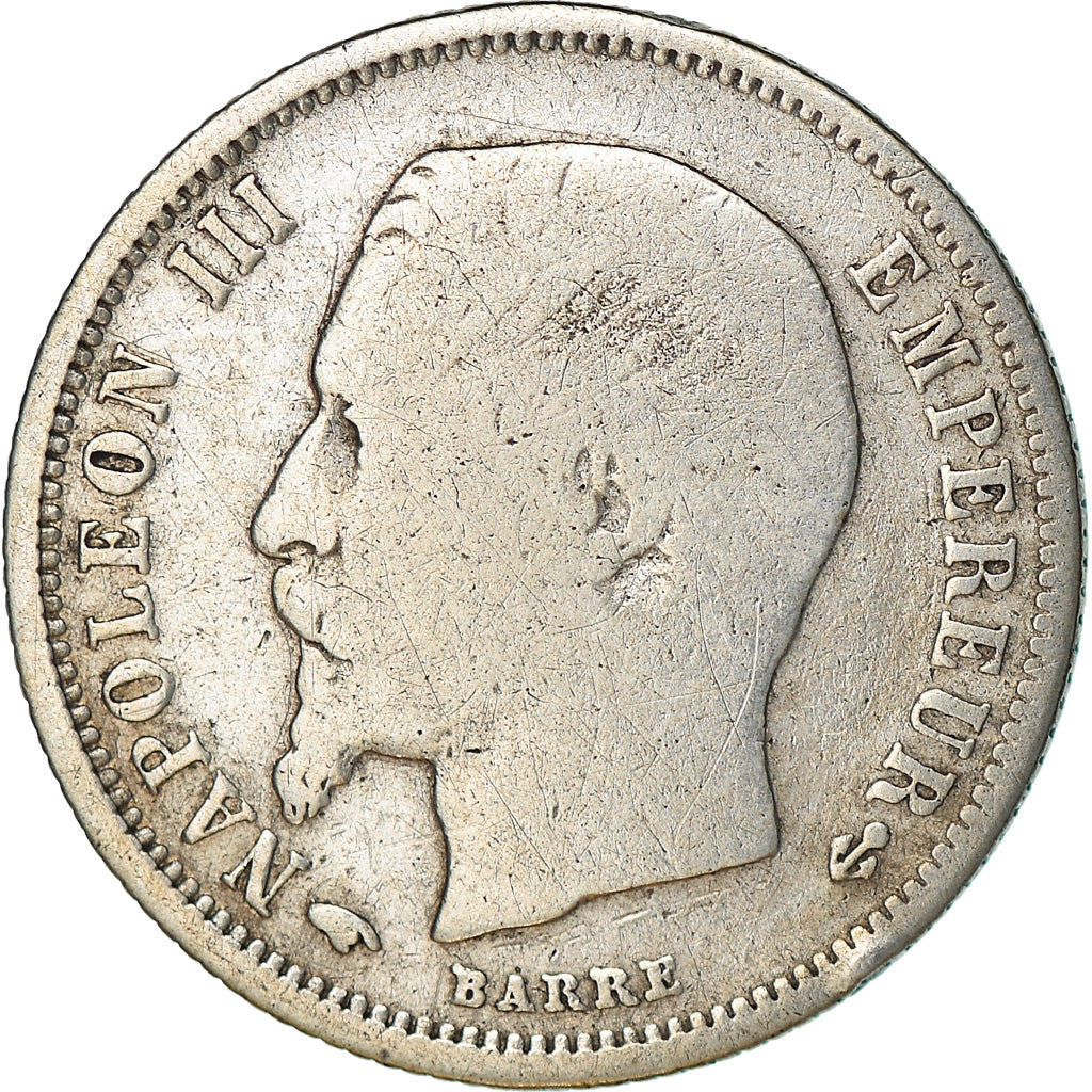 Moneta, Francja, Napoleon III, Napoléon III, 50 Centimes, 1857, Paris