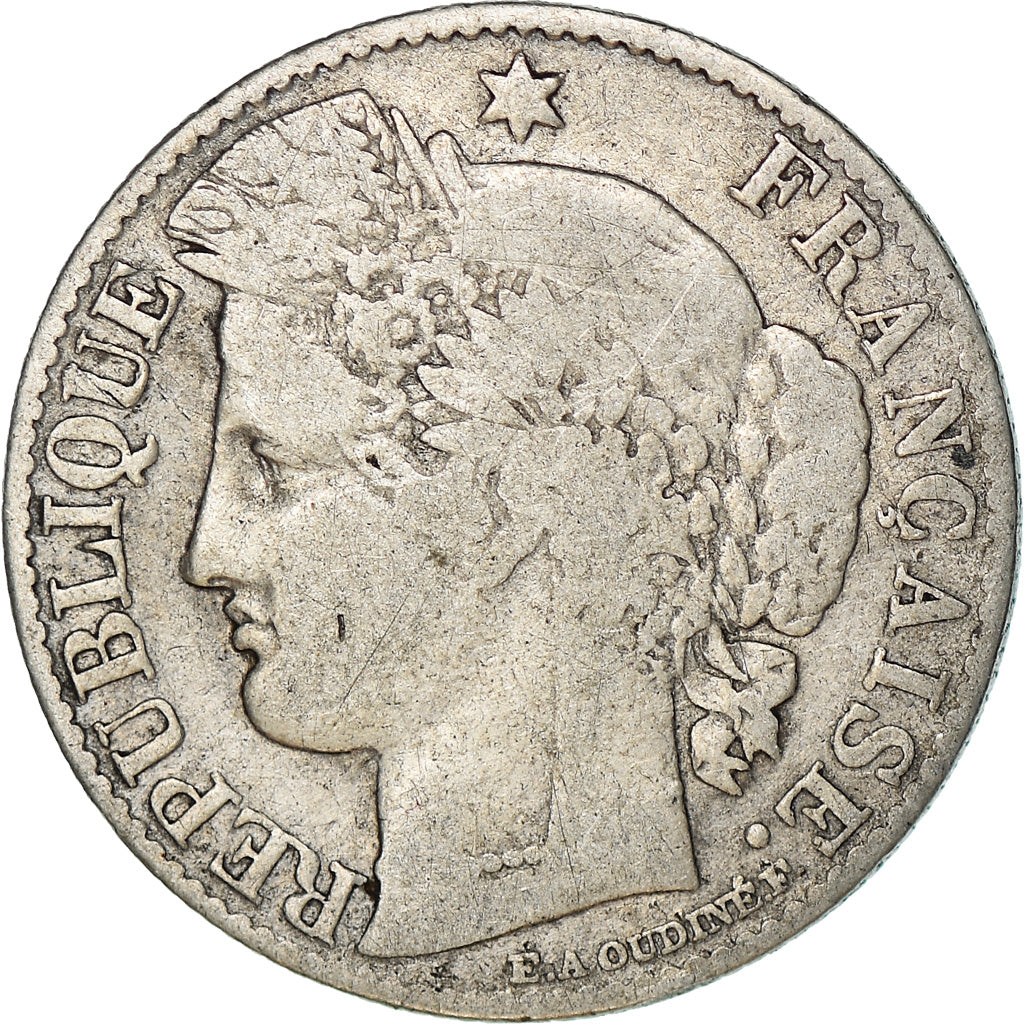 Monnaie, France, Cérès, 50 Centimes, 1888, Paris, TB, Argent, Gadoury:419a