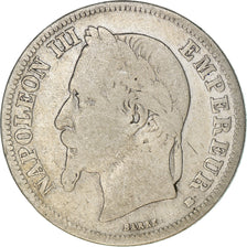 Coin, France, Napoleon III, Napoléon III, 2 Francs, 1866, Strasbourg, F(12-15)