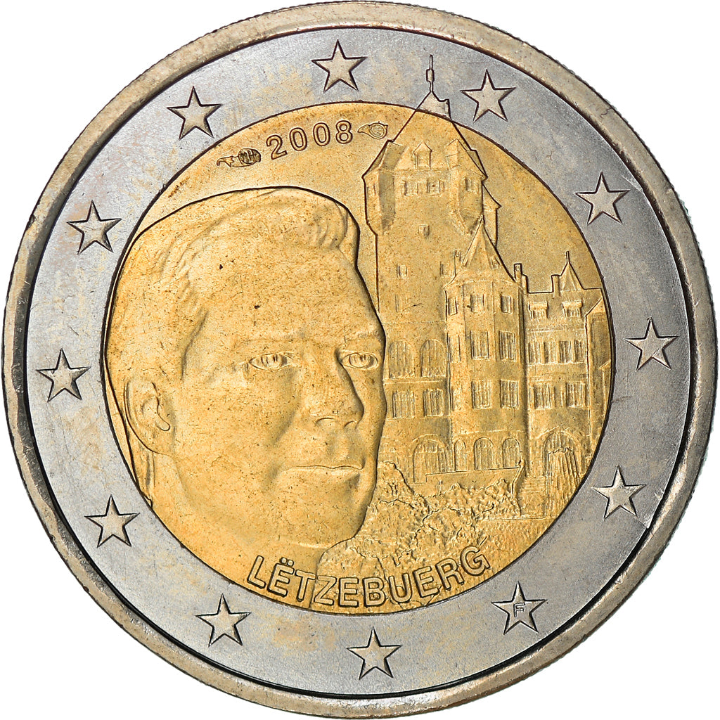 Lussemburgo, 2 Euro, Grand-Duc Henri, 2008, Paris, SPL, Bi-metallico, KM:96