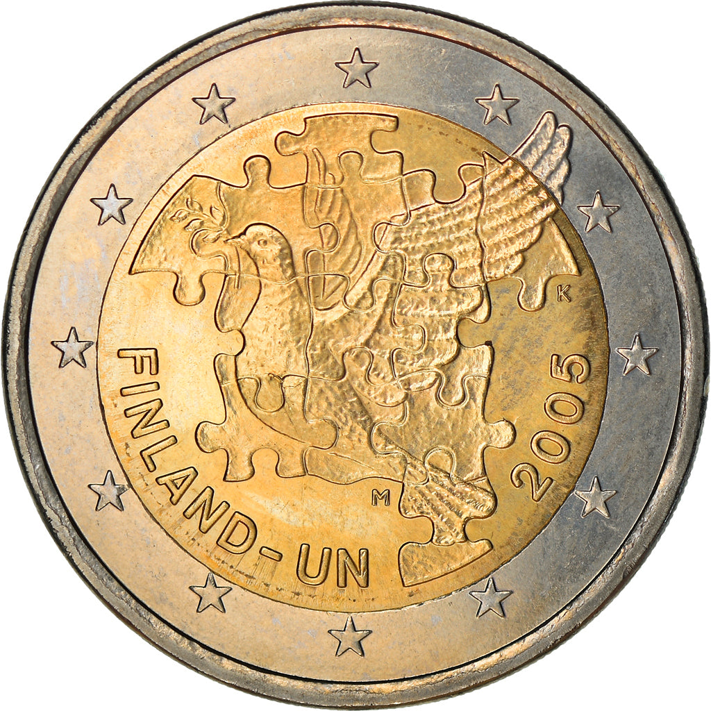 Finland, 2 Euro, Finland - Un, 2005, Vantaa, MS(60-62), Bi-Metallic, KM:119