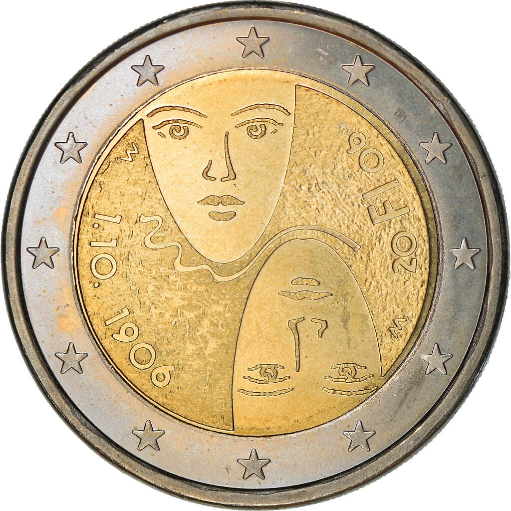 Finland, 2 Euro, Centennial of Universal Suffrage, 2006, Vantaa, MS(63)