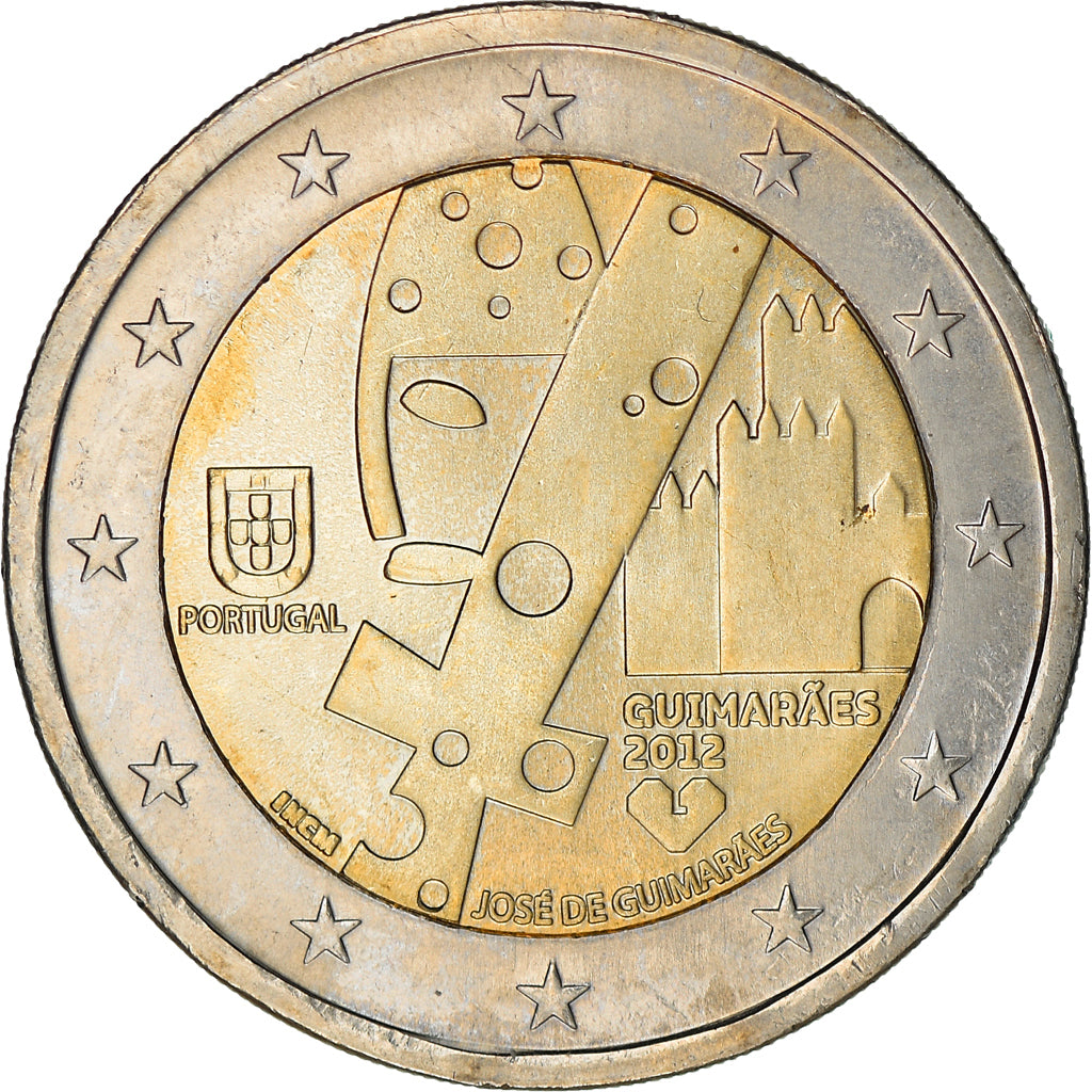 Portugal, 2 Euro, Guimar, 2012, Lisbon, MS(63), Bi-Metallic, KM:813