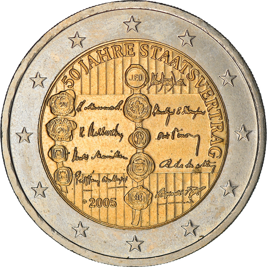 Austria, 2 Euro, 2005, Vienna, MS(63), Bi-Metallic, KM:3124