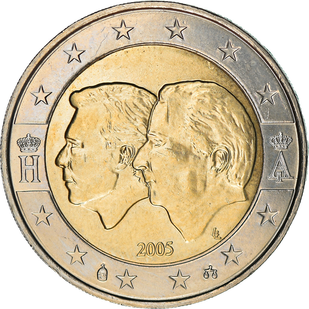 Belgium, 2 Euro, Schengen Agreement, 2005, Brussels, MS(63), Bi-Metallic, KM:240