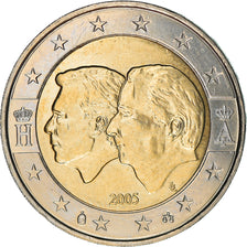 Belgium, 2 Euro, Schengen Agreement, 2005, Brussels, MS(63), Bi-Metallic, KM:240