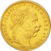 HUNGARY, 8 Forint 20 Francs, 1892, Kremnitz, KM #477, EF(40-45), Gold, 6.44
