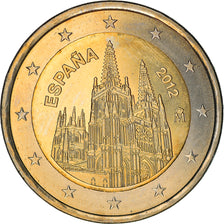 España, 2 Euro, Burgos, 2012, Madrid, SC, Bimetálico, KM:1254