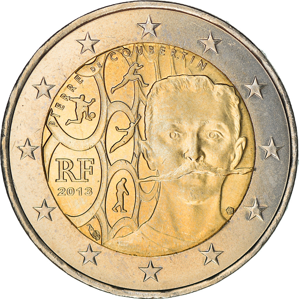 França, 2 Euro, 2013, Paris, MS(60-62), Bimetálico, Gadoury:16, KM:2102