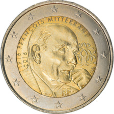 France, 2 Euro, François Mitterrand, 2016, Paris, MS(63), Bi-Metallic