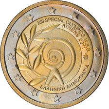 Grecia, 2 Euro, Jeux Olympiques d'Athènes, 2011, Athens, SPL, Bi-metallico