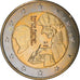 Países Bajos, 2 Euro, Erasme, 2011, Brussels, SC, Bimetálico, KM:298