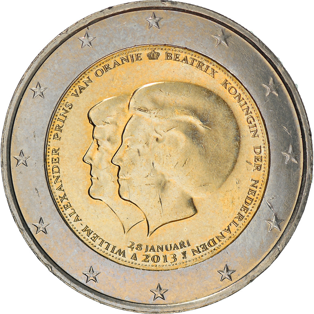 Pays-Bas, 2 Euro, 2013, Utrecht, SPL, Bi-Metallic, KM:New