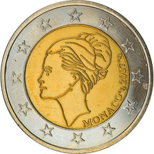 Monaco, 2 Euro, Princesse Grace, 2007, Proof, SPL, Bi-metallico