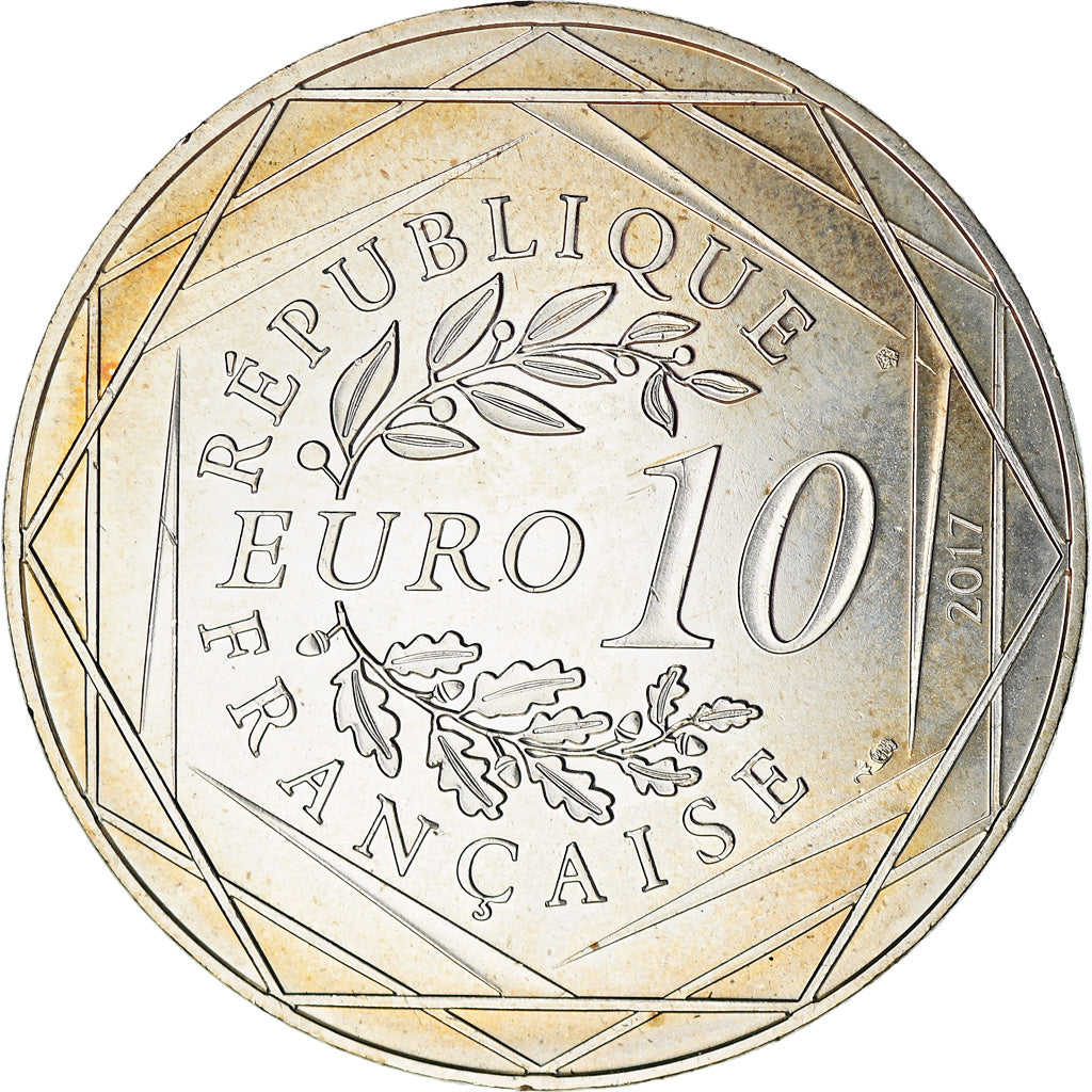 France, 10 Euro, Paris capitale, 2017, Paris, MS(60-62), Silver