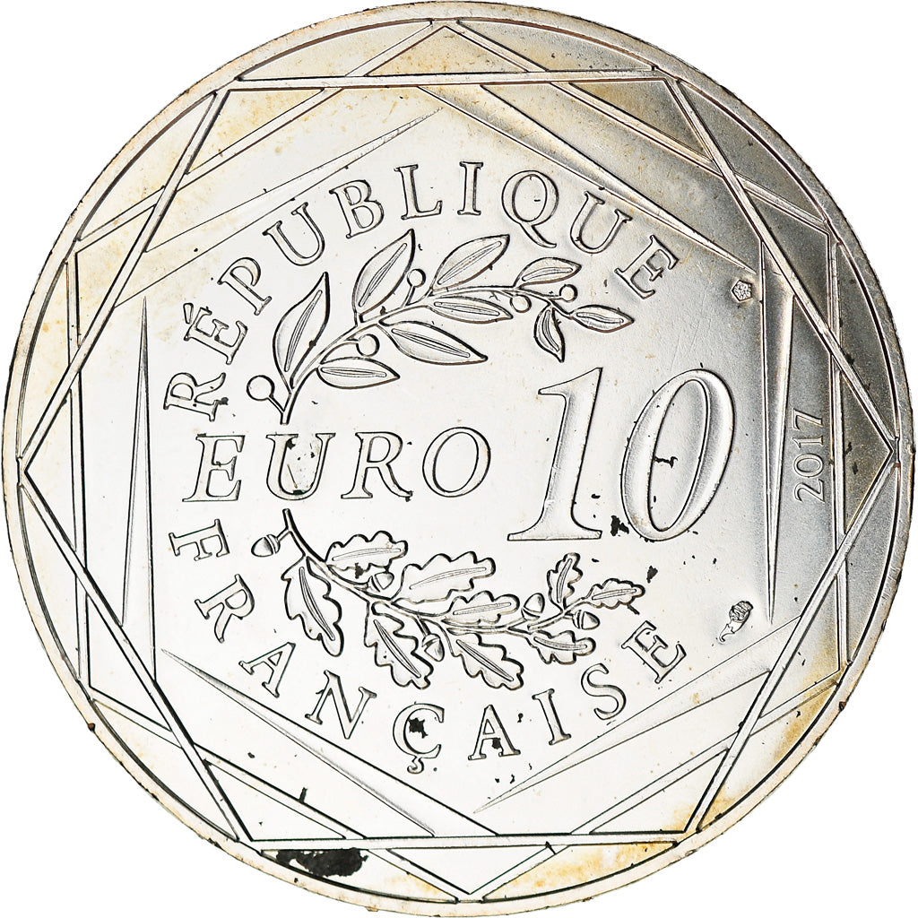 France, 10 Euro, Jean Paul Gaultier, 2017, MS(63), Silver