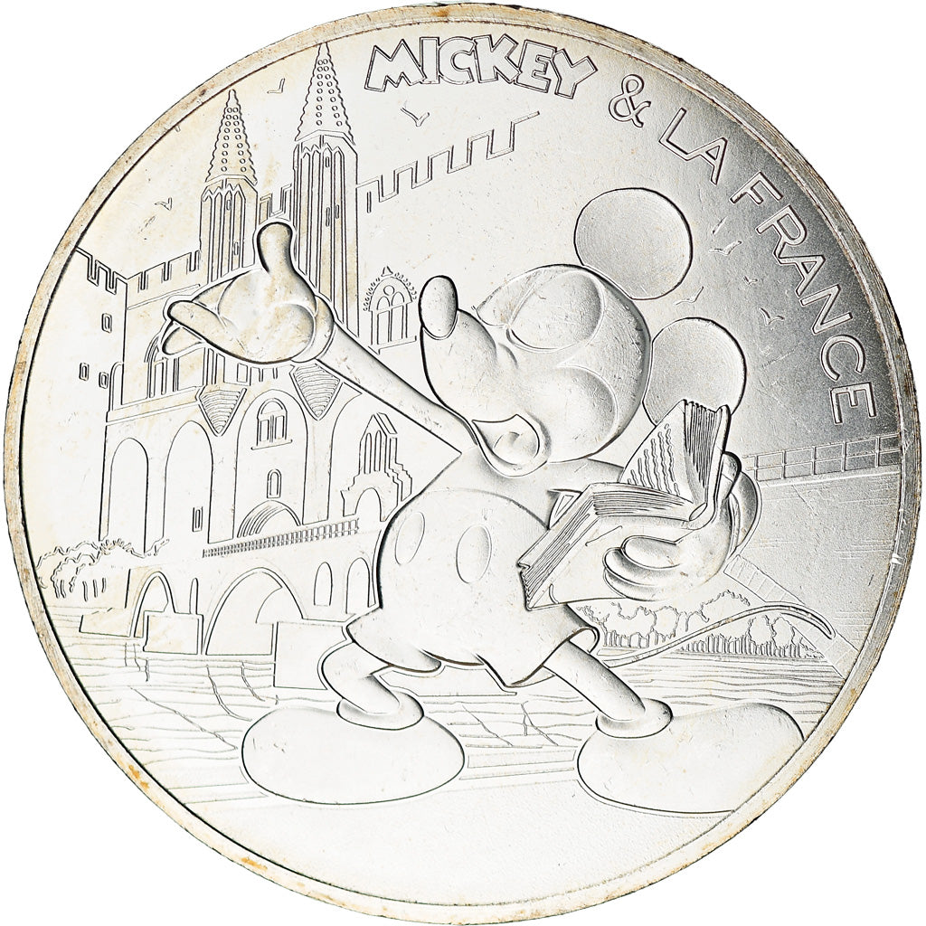 France, Monnaie de Paris, 10 Euro, Mickey (Avignon), 2018, Paris, FDC, Argent