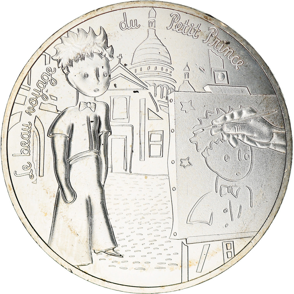 France, 10 Euro, Petit prince et les peintres, 2016, Paris, MS(65-70), Silver