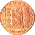 Andorra, Fantasy euro patterns, Euro Cent, 2003, MS(65-70), Copper Plated Steel