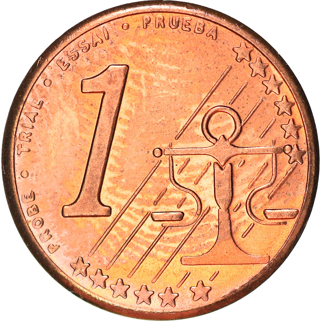 Andorra, Fantasy euro patterns, Euro Cent, 2003, MS(65-70), Copper Plated Steel