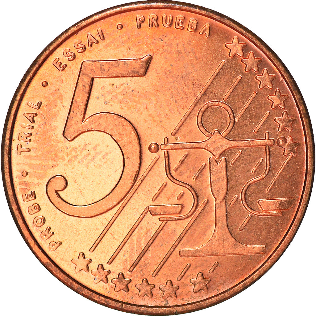 Andorra, Fantasy euro patterns, 5 Euro Cent, 2003, FDC, Acciaio placcato rame