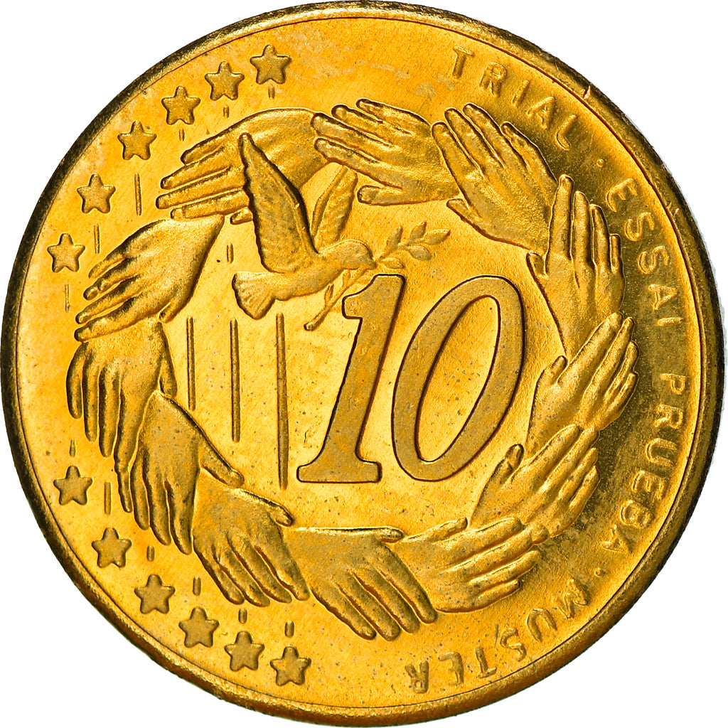 Andorra, Fantasy euro patterns, 10 Euro Cent, 2003, FDC, Ottone