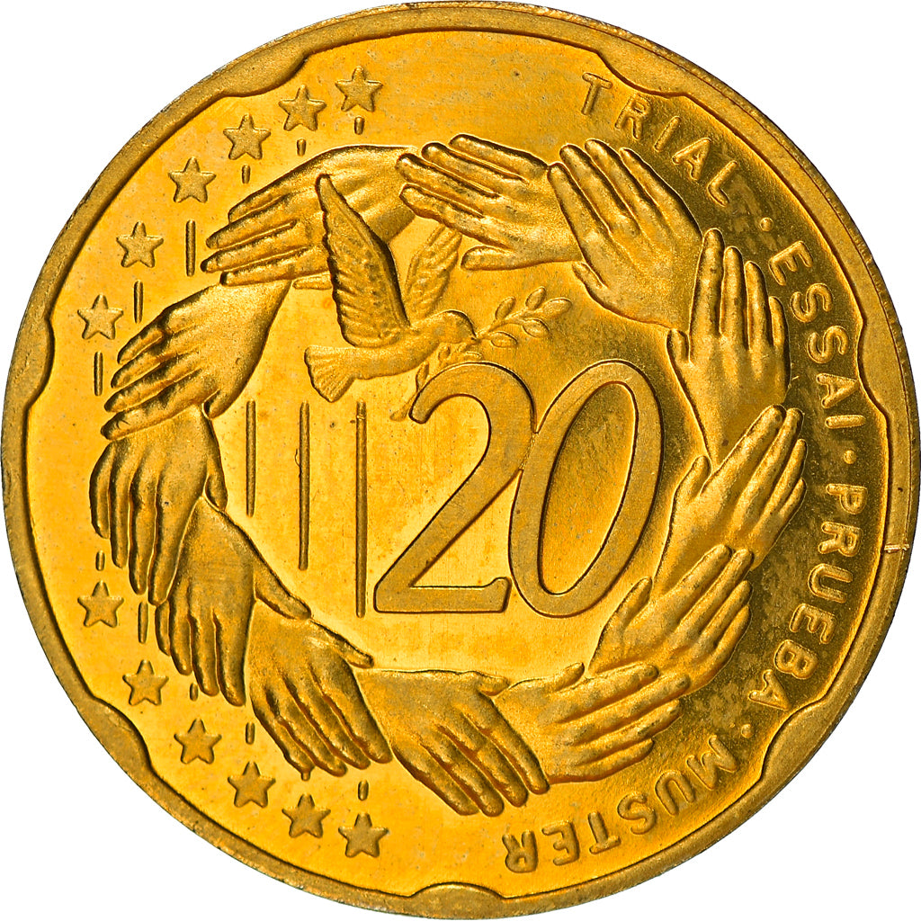 Andorra, Fantasy euro patterns, 20 Euro Cent, 2003, STGL, Messing
