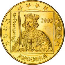 Andorra, Fantasy euro patterns, 50 Euro Cent, 2003, FDC, Ottone