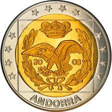 Andorra, Fantasy euro patterns, 2 Euro, 2003, STGL, Bi-Metallic